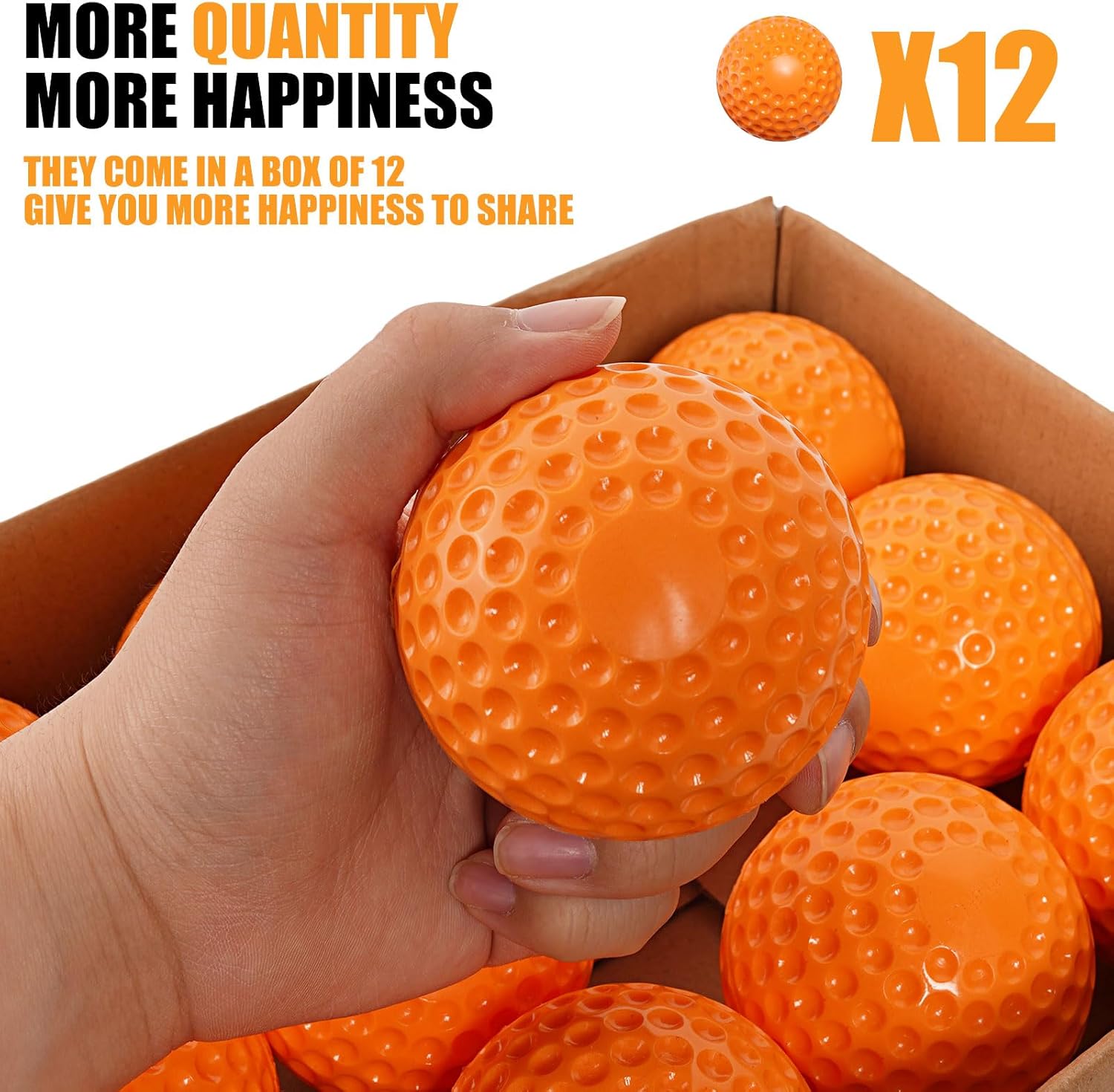 Baseballs 12 Pack Dimpled Baseballs, 9-Inch Pitching Machine Balls for Hand-Eye Coordination, Hitting and Fielding Practice