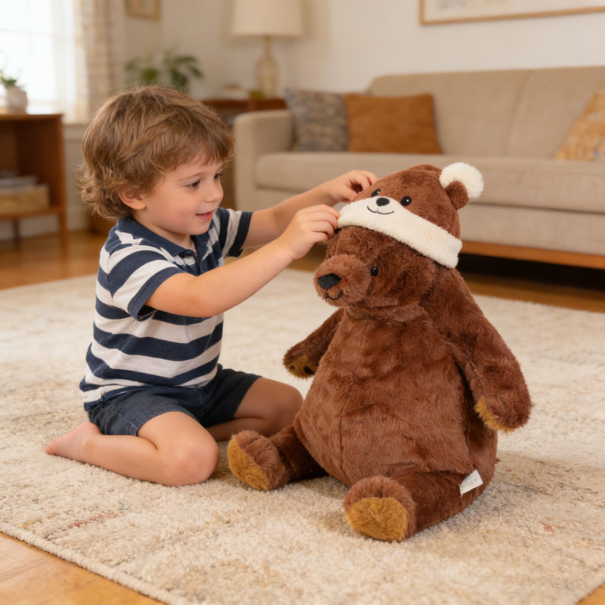 ギラデリベア♡サンフランシスコの上品なくまさん Amazon.co.jp: Djungelskog Bear 23.6インチ - ソフトで巨大なクマ