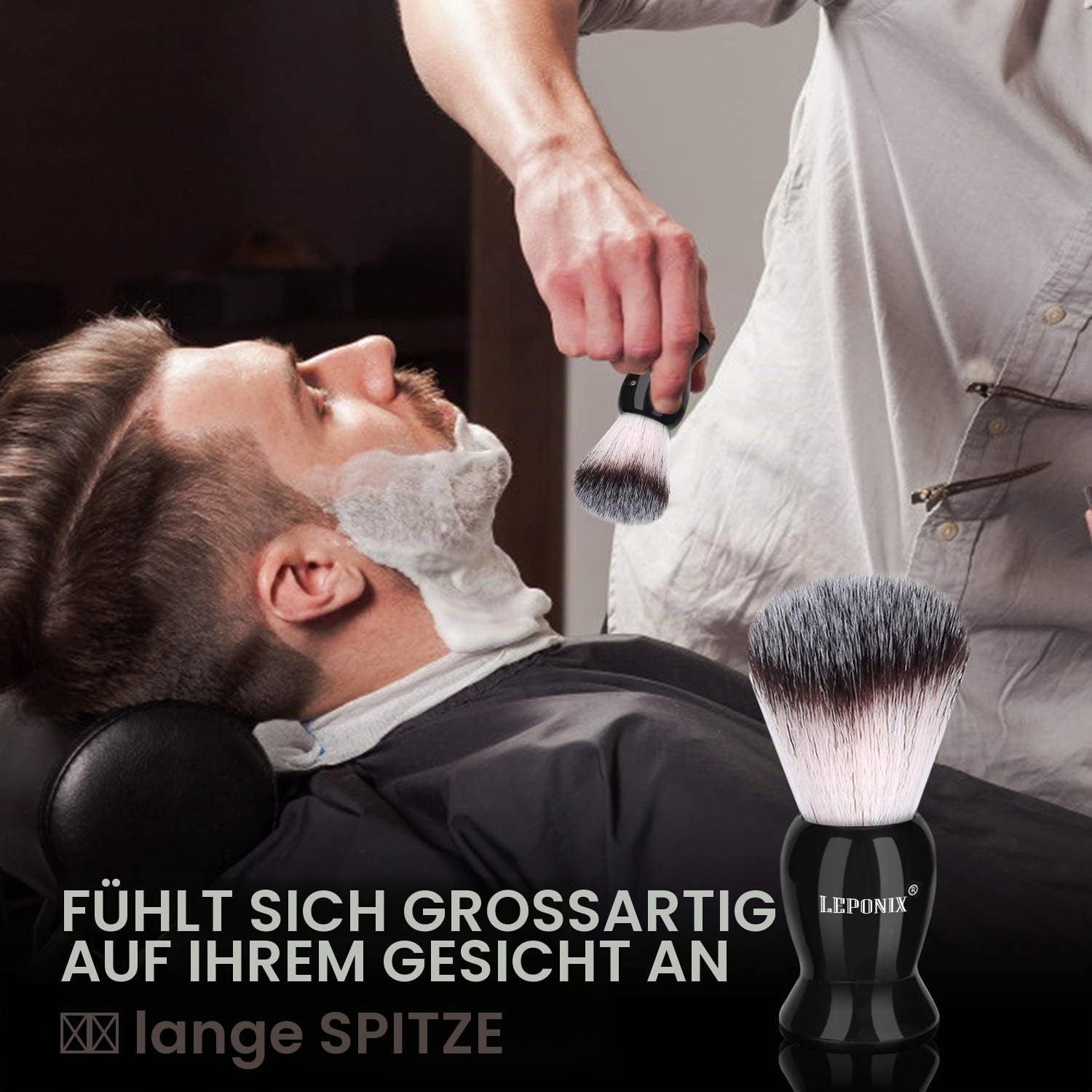 Rasierset für Männer, Barber Set Inkl Rasiermesser, Pre Shave, Rasierpinsel, Rasierseif, Rasiercreme Männer, Rasierschale, After Shave Balsam, Geschenke für Männer