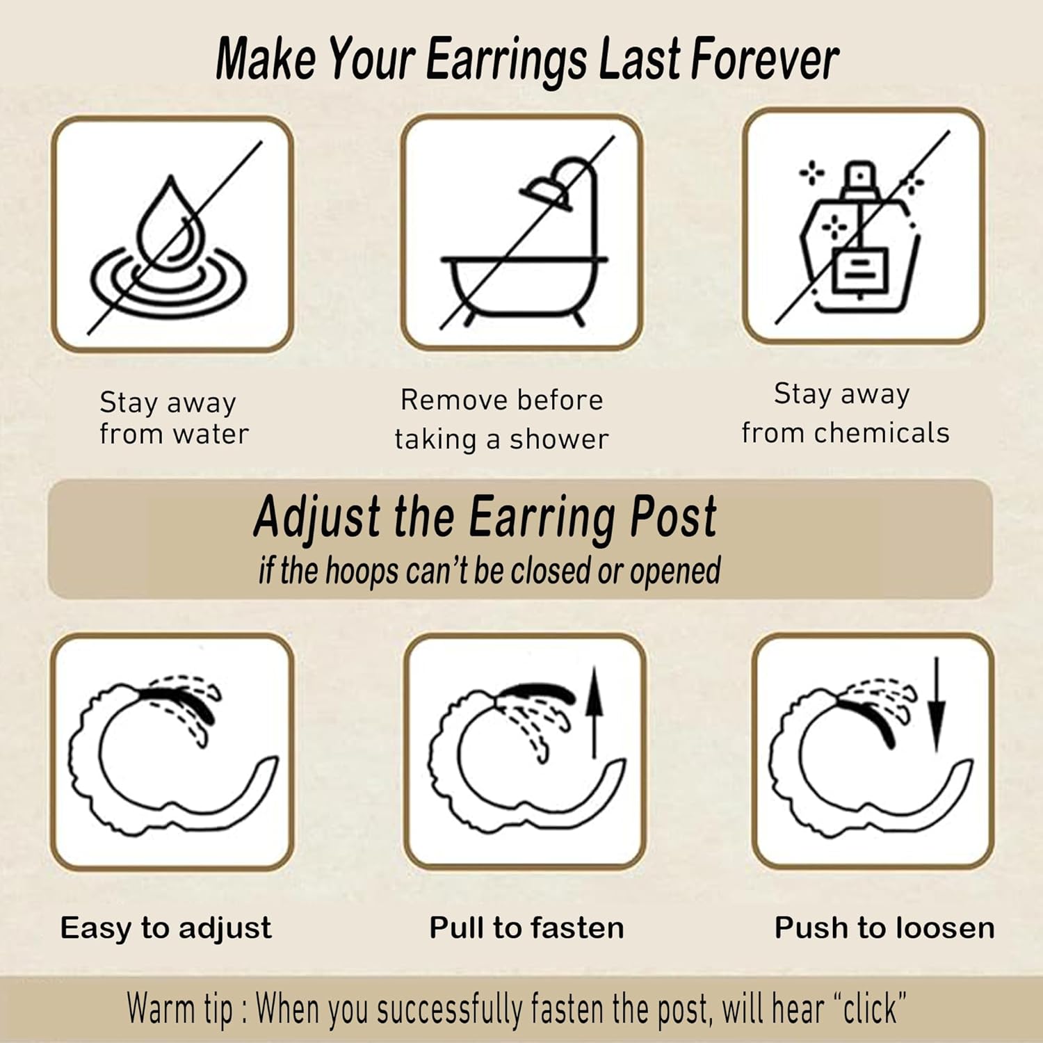 Gold and silver Hoop Earrings, Colorful Diamond Hoop Earrings with 14K Gold Plated Chunky Gold Earrings with Silver Post - Image 5