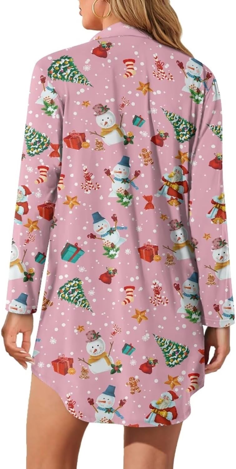 Nightgowns for Women Soft Nightgowns,Comfy Short-Sleeve Ladies Sleepwear Gown for Mom Night Gowns for Adult Women