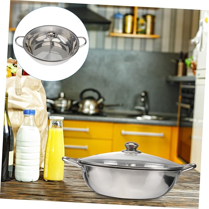 Olla Eléctrica Multifuncional Garneck con Divisor para Dos Sabores miniatura 2