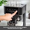 Karaca MyCaffe Barista S10 غرفة الحليب المتكاملة، إسبرسو، لاتيه وآلة كابتشينو أسود غير لامع