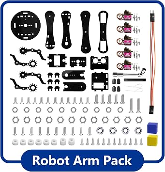 ACEBOTT Smart Car kit Functions STEM Coding for Ages 12-16,16+ Robot Arm Expansion Pack (Without Car)-QD007