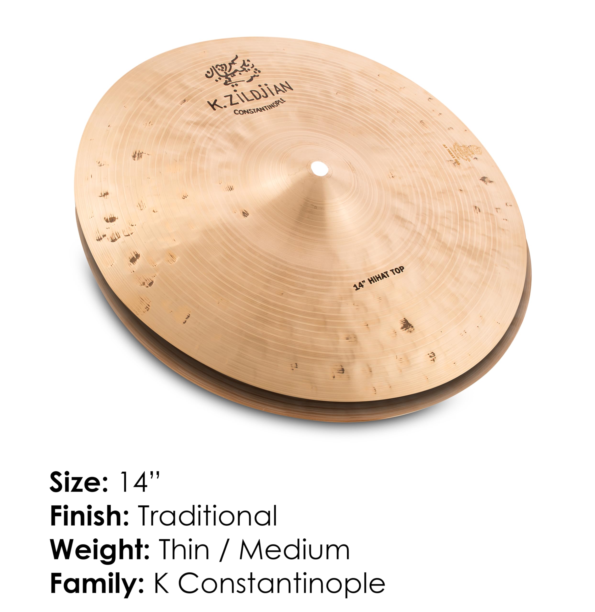 Zildjian K Constantinople Series - 14" Hi-Hat Cymbals - Pair