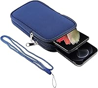 Vista 5 de Funda con clip para cinturón de teléfono celular para hombre, bolsa vertical para viajes al aire libre para teléfono inteligente con trabilla