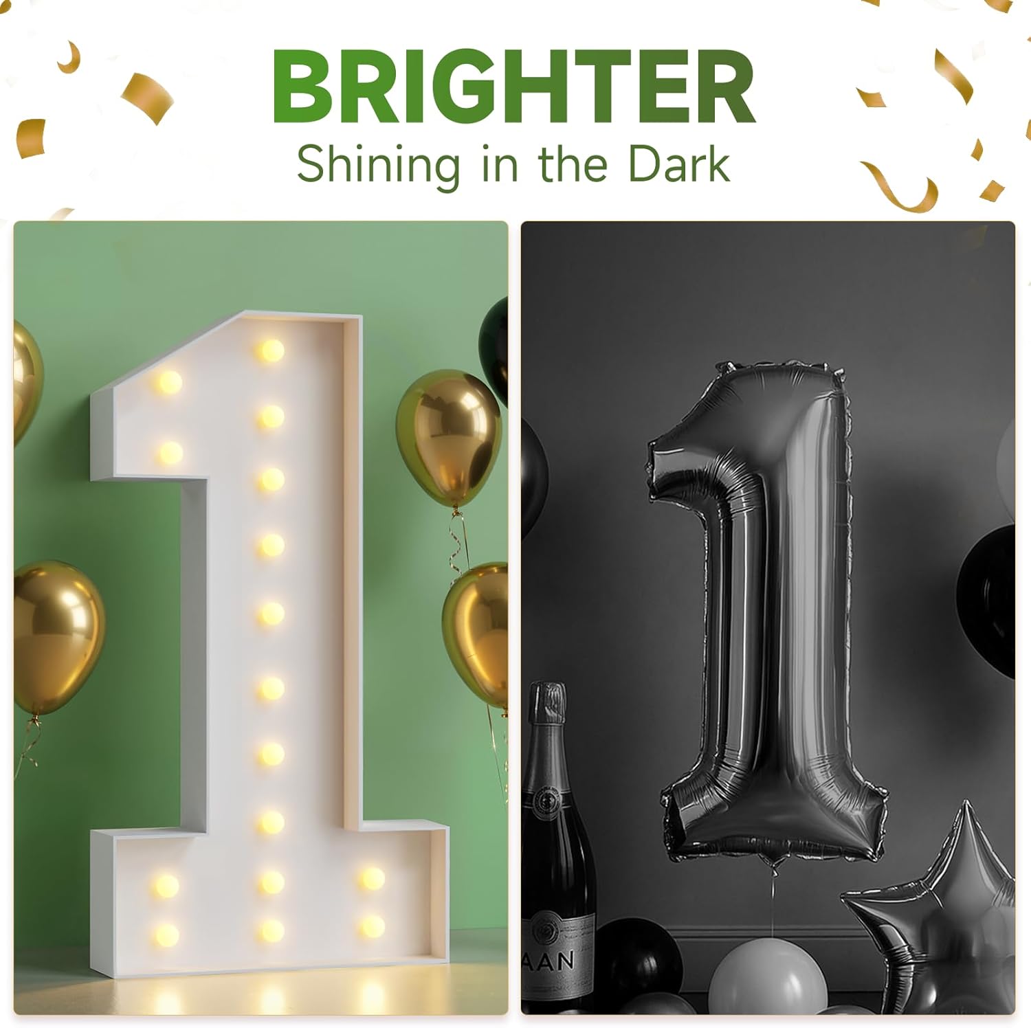 5FT Marquee Numbers 16, Happy 16th Birthday Decorations, Large 16 Light up Number for Sweet 16 Party Decorations Supplies, 16th Anniversary Party Decor