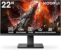 Monitor Koorui 22" FHD 1080p 75Hz Painel VA 99% sRGB Design Slim HDMI/VGA Inclinação Ajustável e VESA Preto 22N1