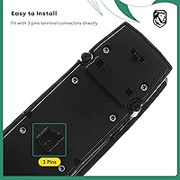 Vista 2 de YHTAUTO Interruptor de ventana principal eléctrico de repuesto para Mercedes-Benz C230 C250 C300 C350 C63 E350 E550 E63 AMG 2009-2012, 3 pines, sin