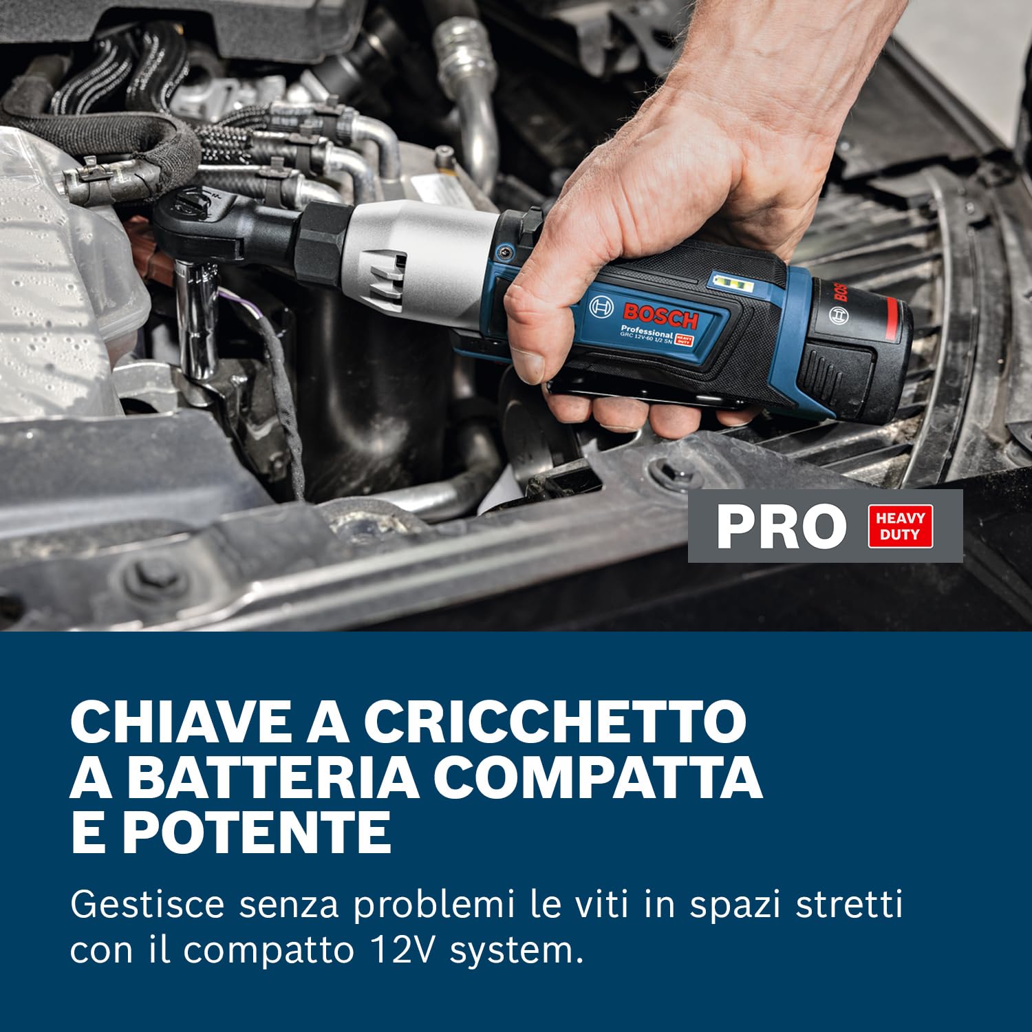 Bosch Professional 12V System Chiave a cricchetto a batteria GRC 12V-60 1/2 SN