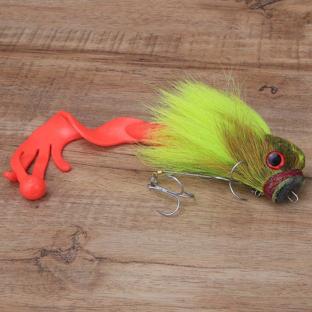 Leurre de Pêche simulé en Résine Souple avec Double Hameçon Triple pour Les Amateurs en Blanc 101 G
