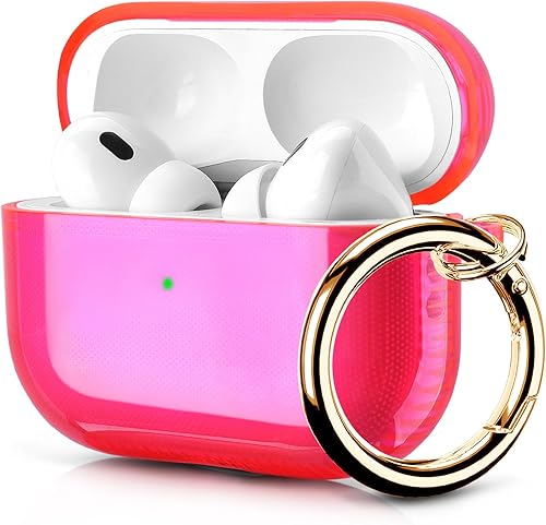 Miniatura 8 de KOREDA Funda compatible con AirPods Pro de 2 generación1 generación, funda protectora transparente de TPU suave y transparente a prueba de golpes,