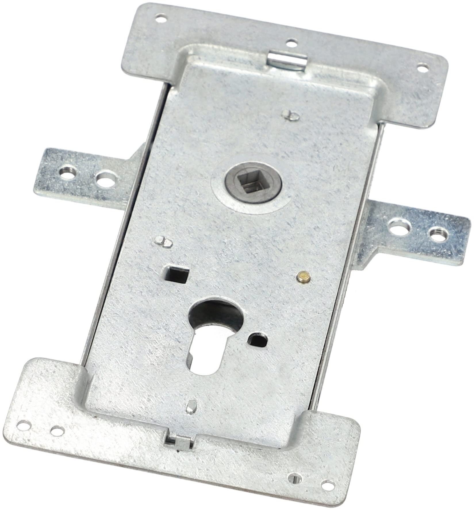 KOTARBAU® Cerradura para Puertas de Garaje batientes, Puertas de Entrada a almacenes, rejas, Cerradura de embutir, Cerradura para Puertas y portones 60 mm, Cerradura para portones y Puertas de Acceso