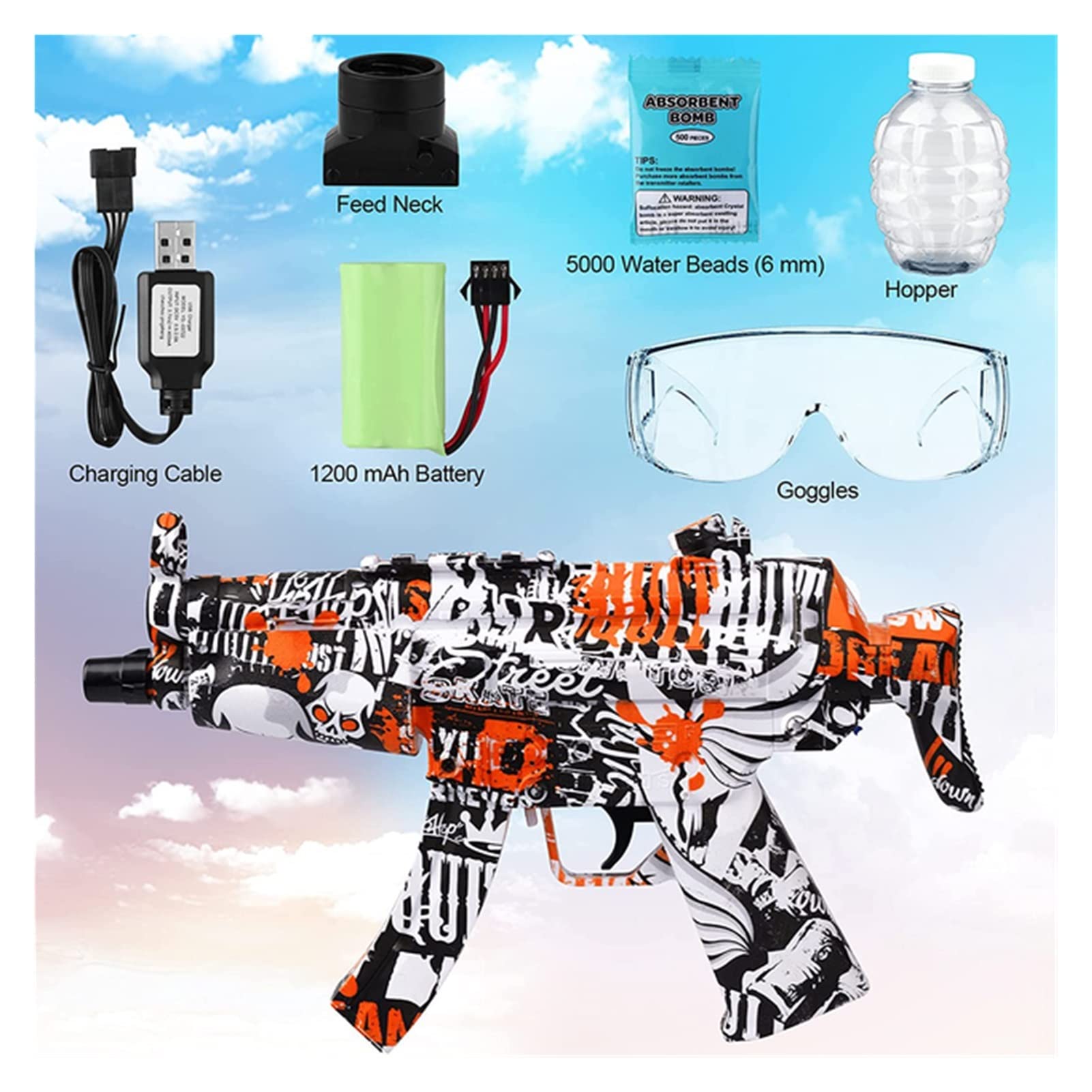 Amazon | 大人のためのゲル銃のおもちゃの銃電気実際の偽の銃