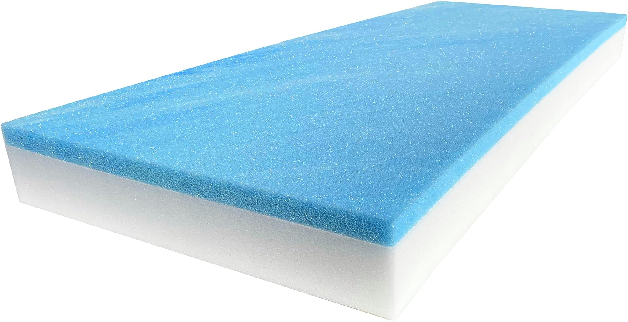 2" x 32" x 75" Gel Memory Foam Bench Cushion Replacement Medium Firm (Upholstery Foam, Seat Replacement, Upholstery Sheet, Foam Rubber Padding, Couch, Sofa Cushion, Mattress) Made in USA