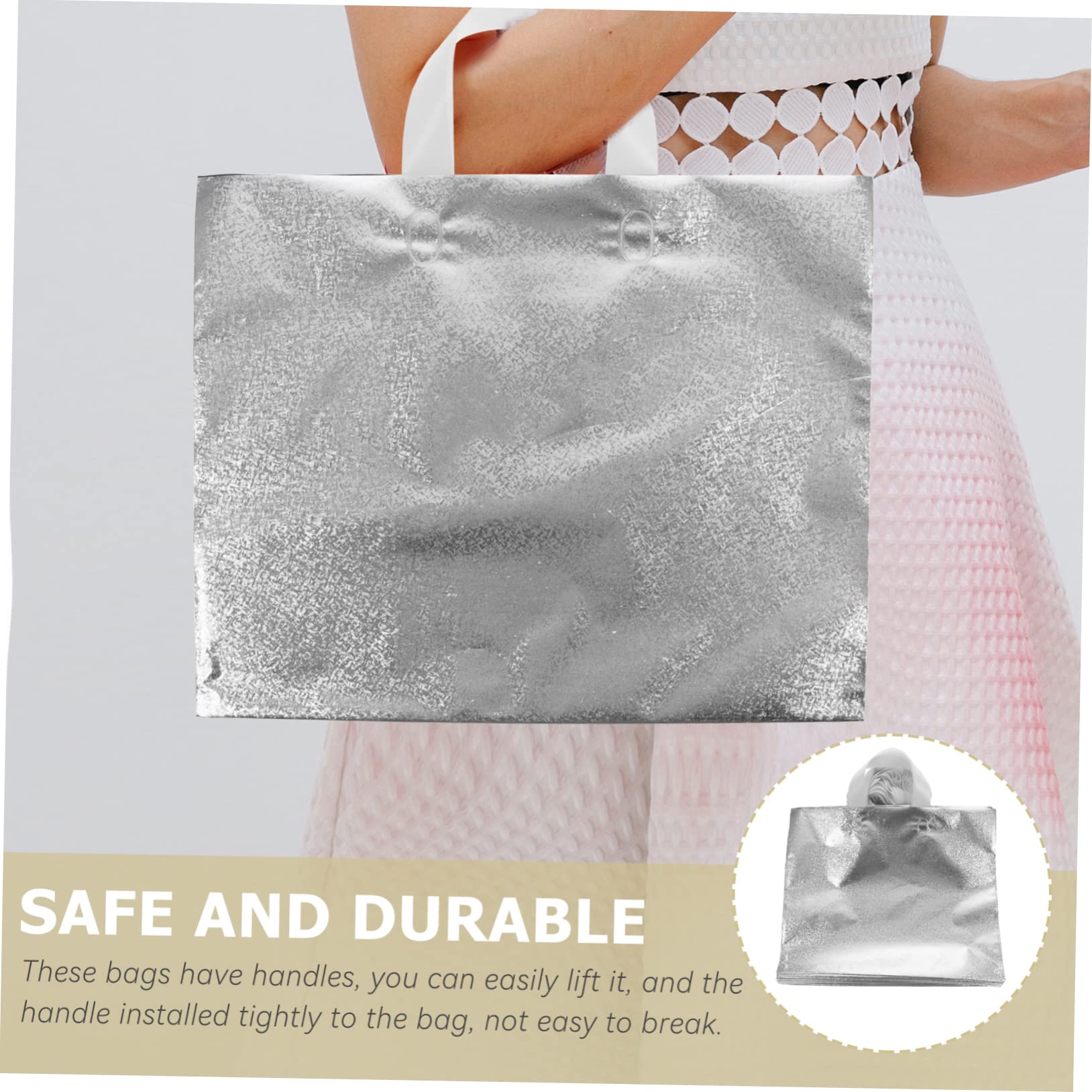IWOWHERO 50 Piezas Bolsas De Obsequio Brillantes Estampado De Purpurina Unidades Para Guardar Regalos Para Bolsas De Mano Para Dulces y Contenedores Para Flores