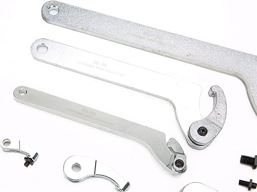 Miniatura 5 de 8milelake - Llave de espiga y gancho ajustable/Juego de llaves de herramientas