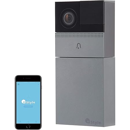 Amazon Style Original スマートビデオドアホン カメラ付き ドアホン 動画 静止画 録画 配線 不要 ワイヤレス コードレス 工事不要 屋外 Wifi 無線 スマホ 対応 暗視 広角 インターホン チャイム