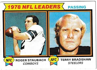 Amazon: Roger Staubach, Terry Bradshaw 1979 Topps 1978 NFL Passing