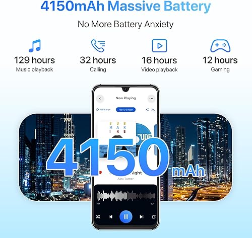 Miniatura 6 de UMIDIGI Teléfono celular desbloqueado A9 Pro, Helio P60, 6 GB+128 GB ampliable 256 GB, pantalla táctil FHD de 6.3 pulgadas, vidrio curvado 2.5D de