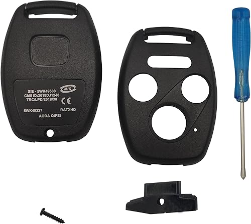 Repuesto para mando a distancia de entrada sin llave de 3+1 botones para Honda 2008-2012 Accord 2006-2013 Civic EX 2009-2015 Pilot Fit para Honda