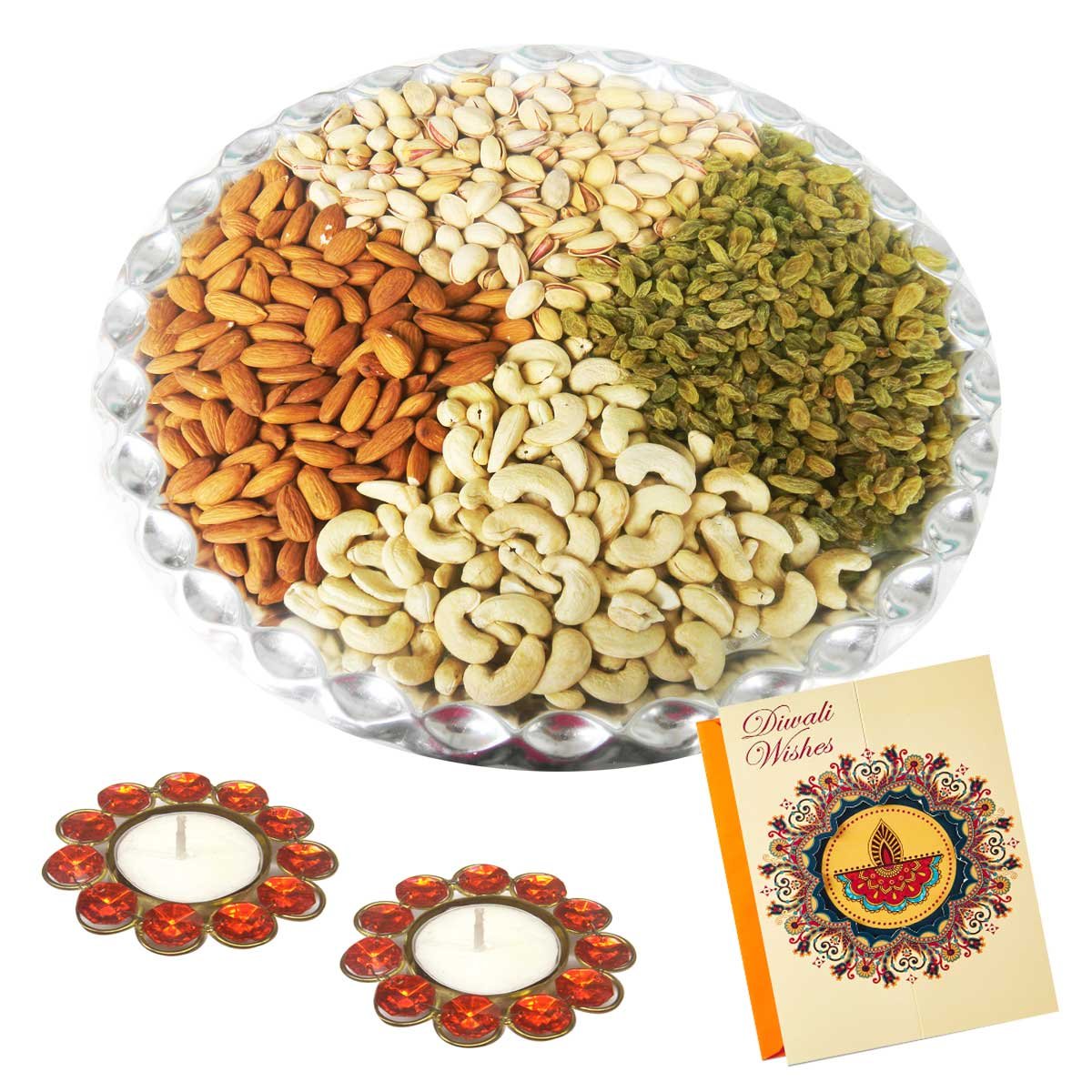 Bikanervala round Dry fruit PlatterDiwali special Amazon.in Grocery