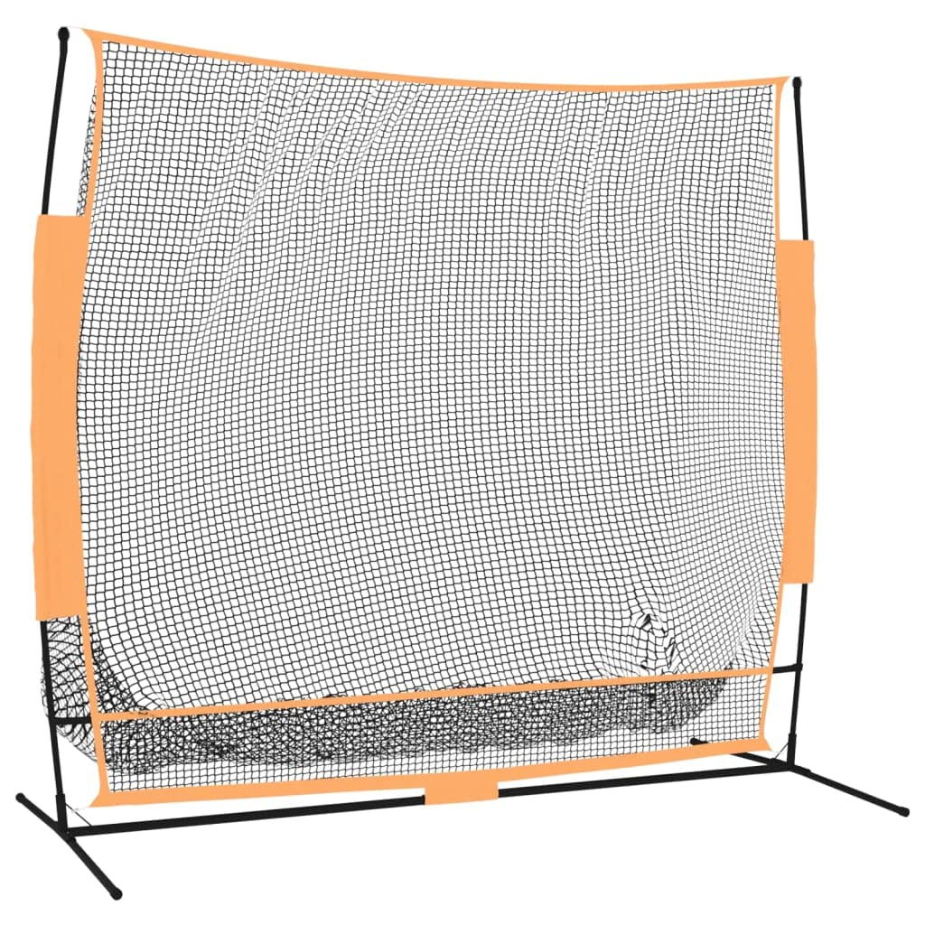 aphrophina Durable Golf Practice Net for Backyard Training, Large Area for All Clubs, Easy to Assemble, Black and Orange 84.6