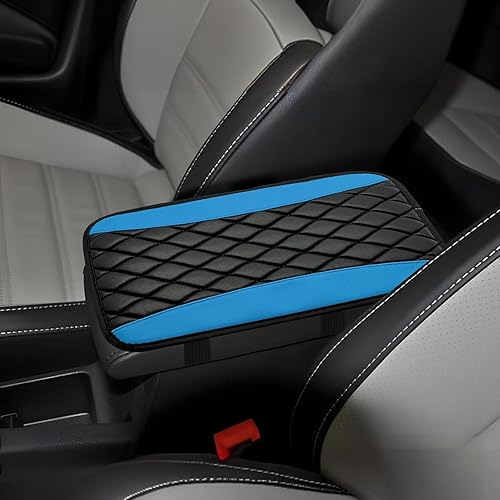 CHRYMUM Almohadilla de cojín para consola central de automóvil, reposabrazos de automóvil, impermeable, antideslizante, accesorios interiores