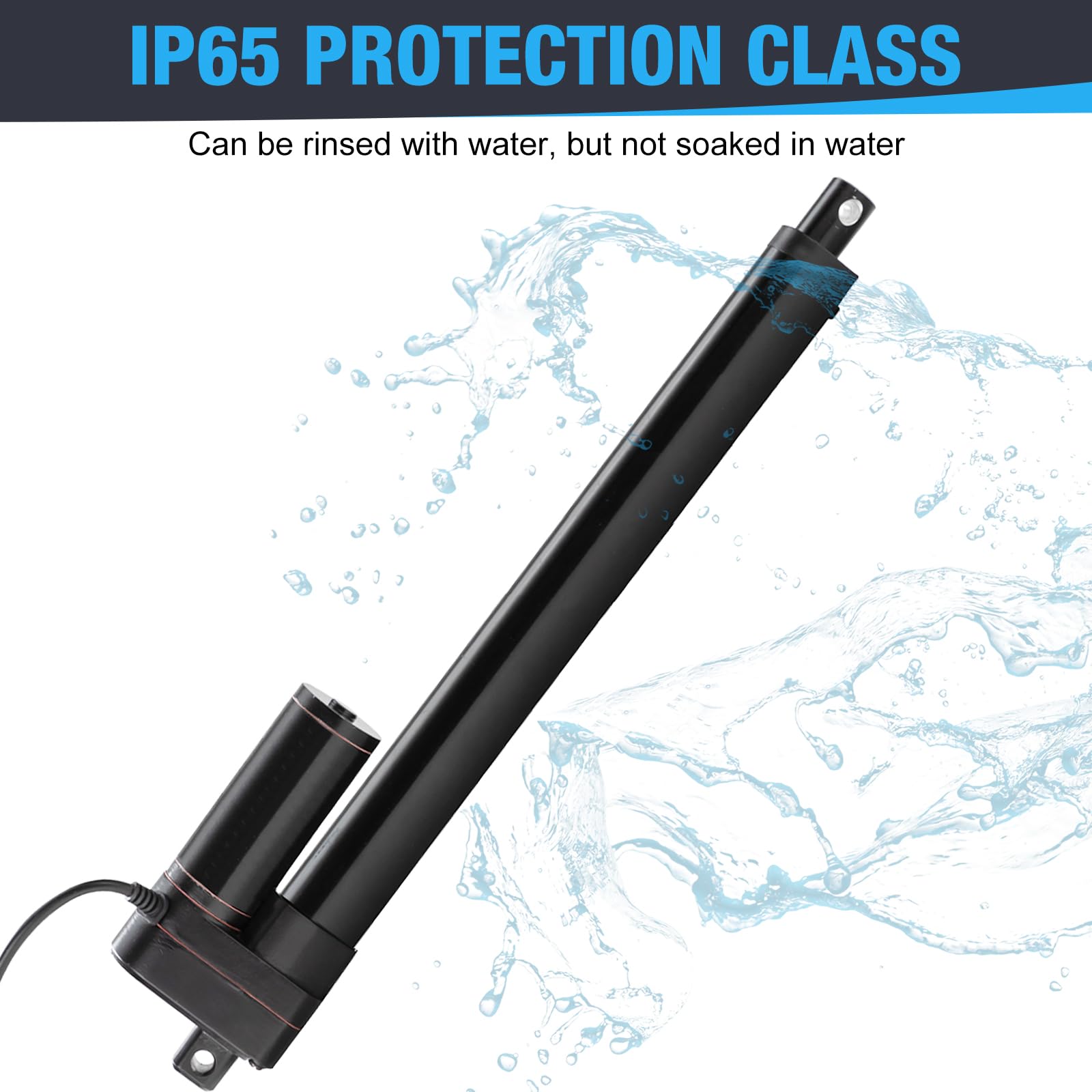 JQDML 24V Heavy Duty Linear Actuator 8 Inch Stroke 660 lbs IP65 Waterproof — Amazon image 7