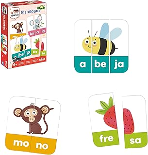 Comprar Diset, Las Sílabas, Juego Educativo para Aprender Las Letras y el abecedario para niños a Partir de 5 años, Multicolor