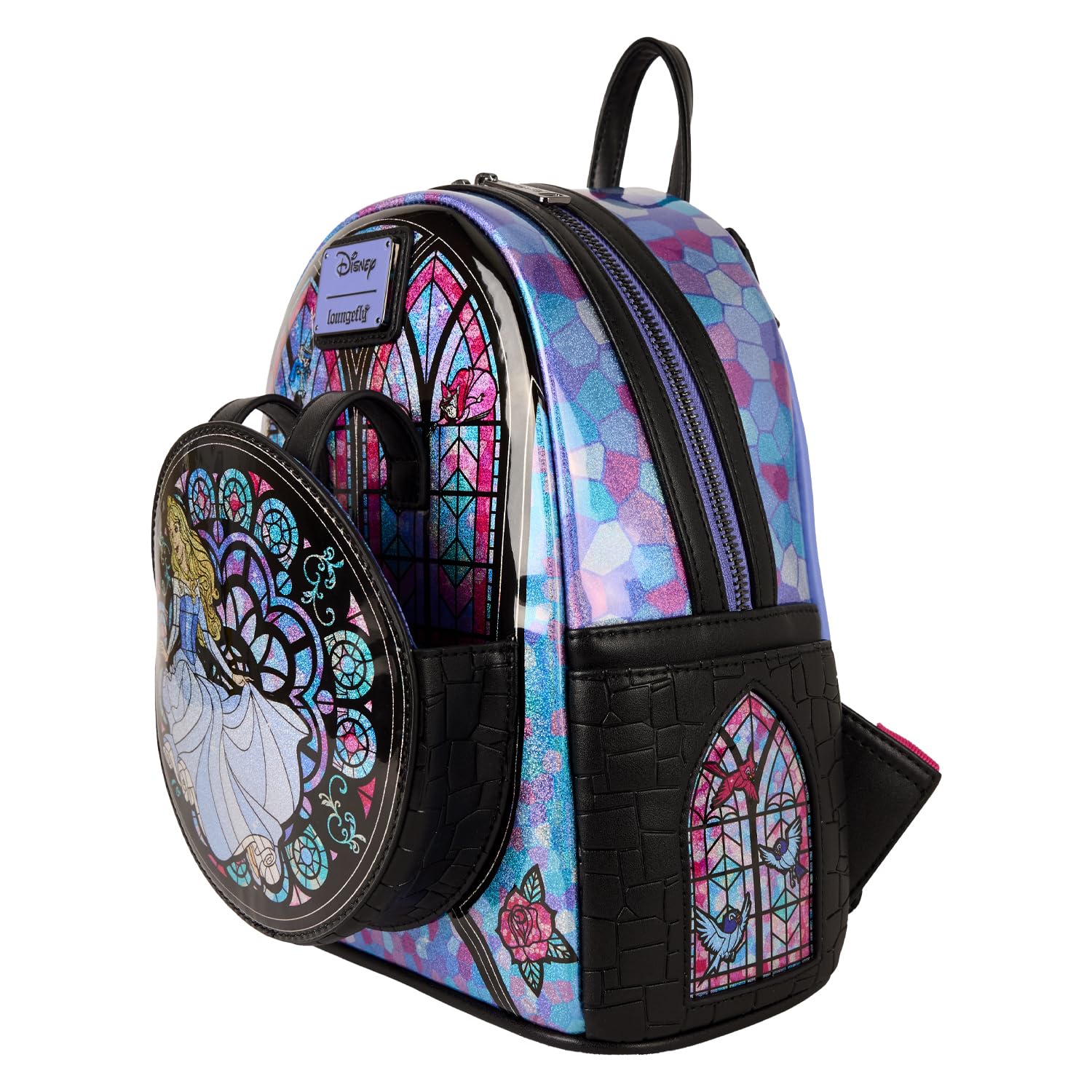 Amazon.com: Loungefly Disney Princess Stained Glass 