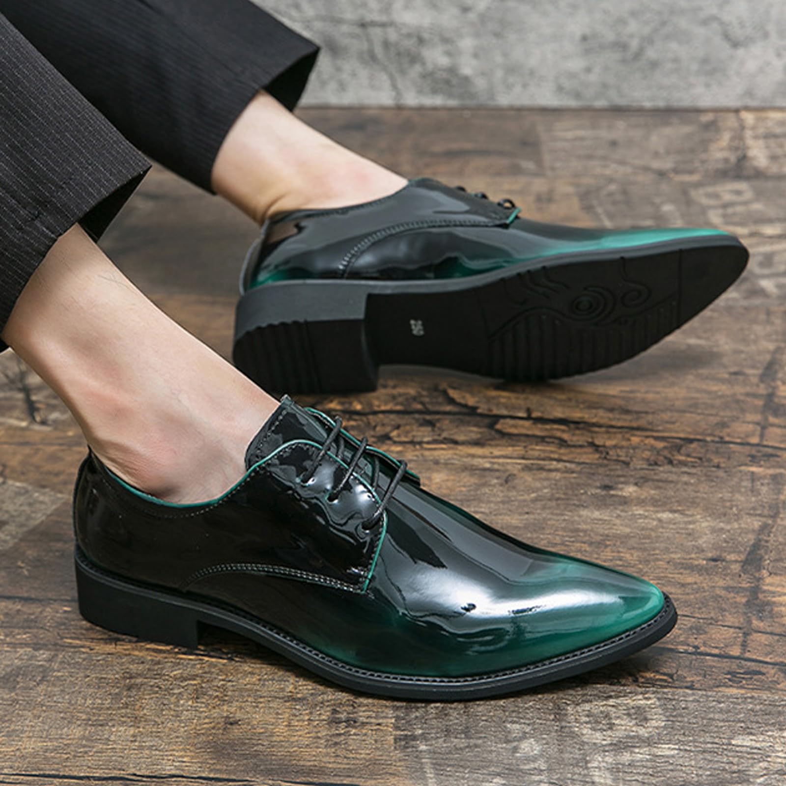 Zapatos De Cordones Formales Zapatillas Hombre De Traje Derbys Charol Calzado Piel Brogue Zapatos De Vestir De Boda