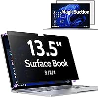 Vista 13 de MagicSuction™ - Pantalla de privacidad para Surface Go 4/3/2/1 de 10.5 pulgadas, protector negro antiespía extraíble, filtro de luz azul
