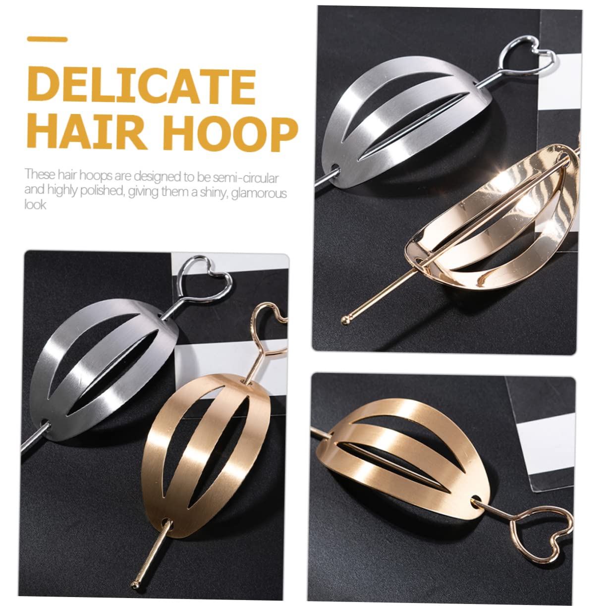 Healeved 12pezzi Fermagli Per Chignon Design Accessori Per Per Clip Per Raccolti e Colori