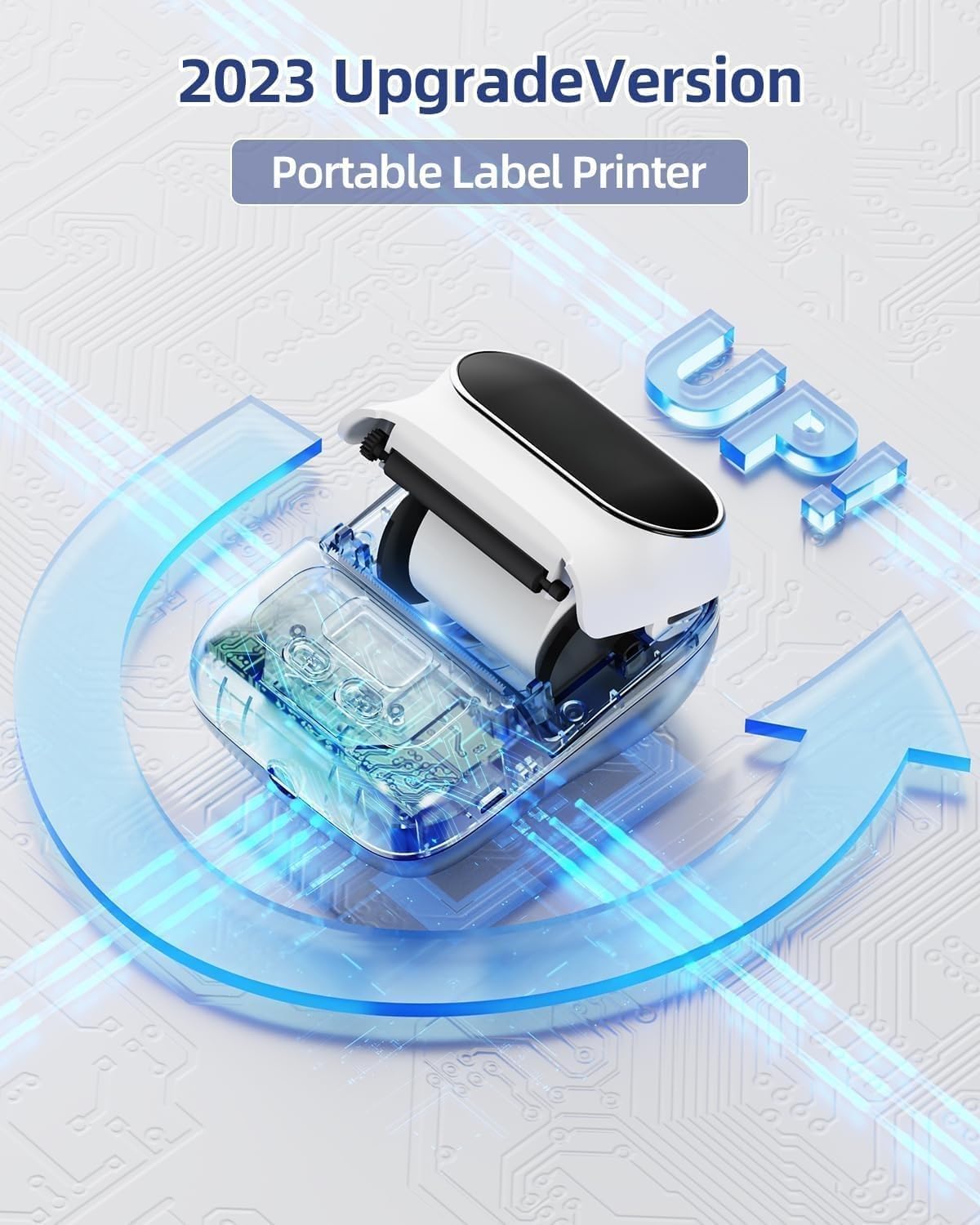 Professional | TECHZONE Portable Bluetooth Thermal Label Maker – Inkless, Battery-Powered Wireless Sticker Printer for Home, Office, Retail & DIY 2026