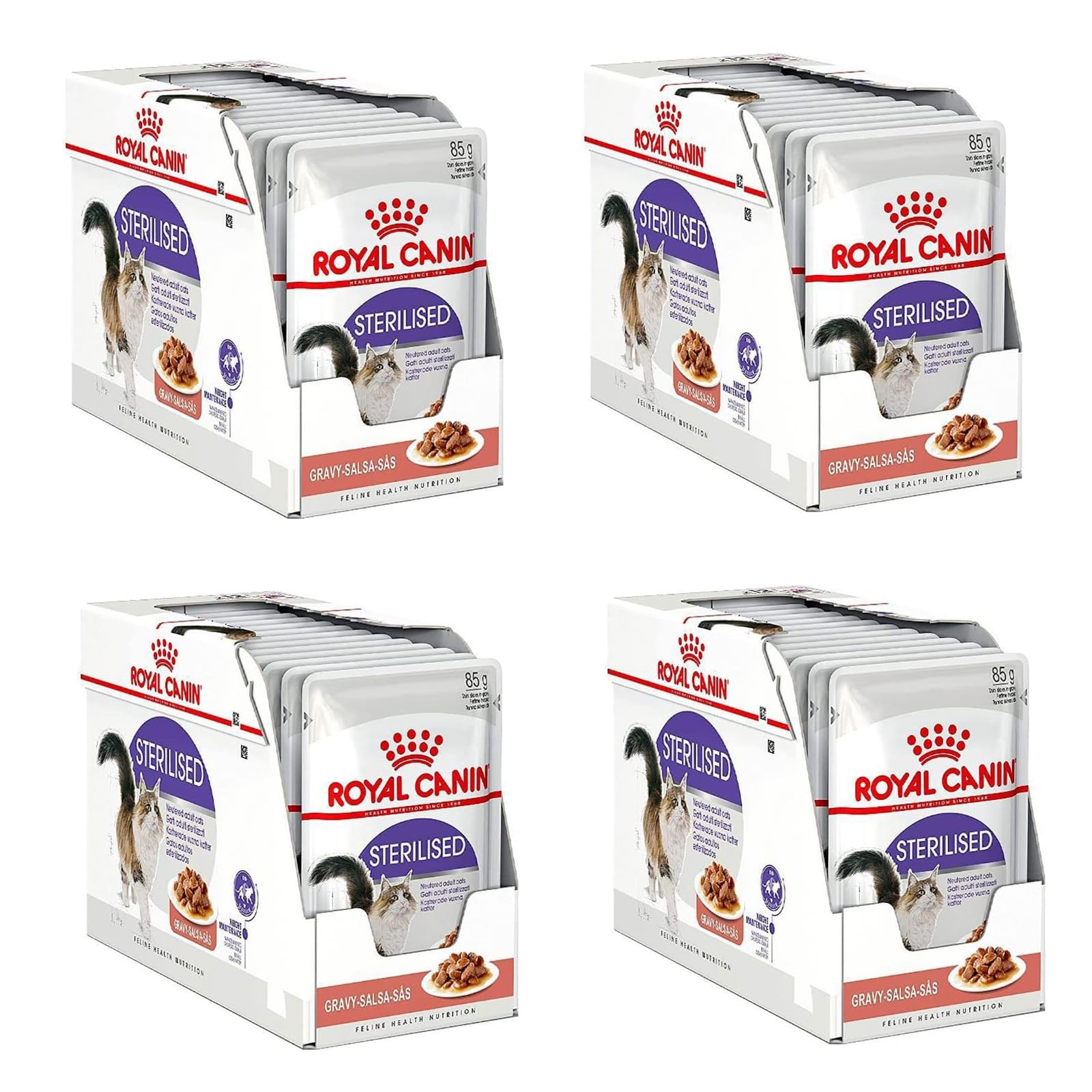 Royal Canin Sterilised Adult Wet Cat Food in Gravy 48 x 85g