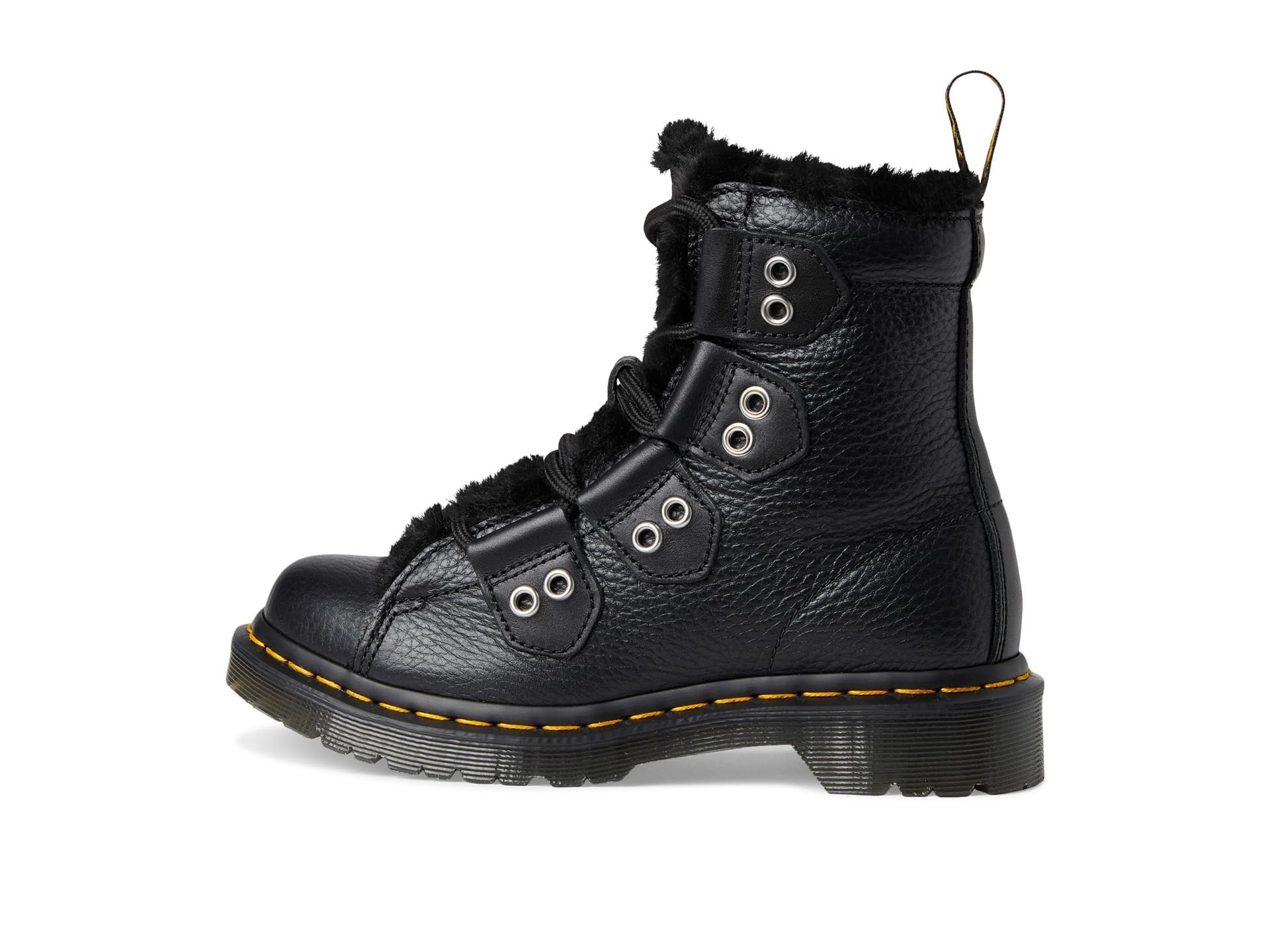 Dr. Martens Damen 1460 Lace To Toe Fur Lined Nappa Leather Lace Up Bootsboots
