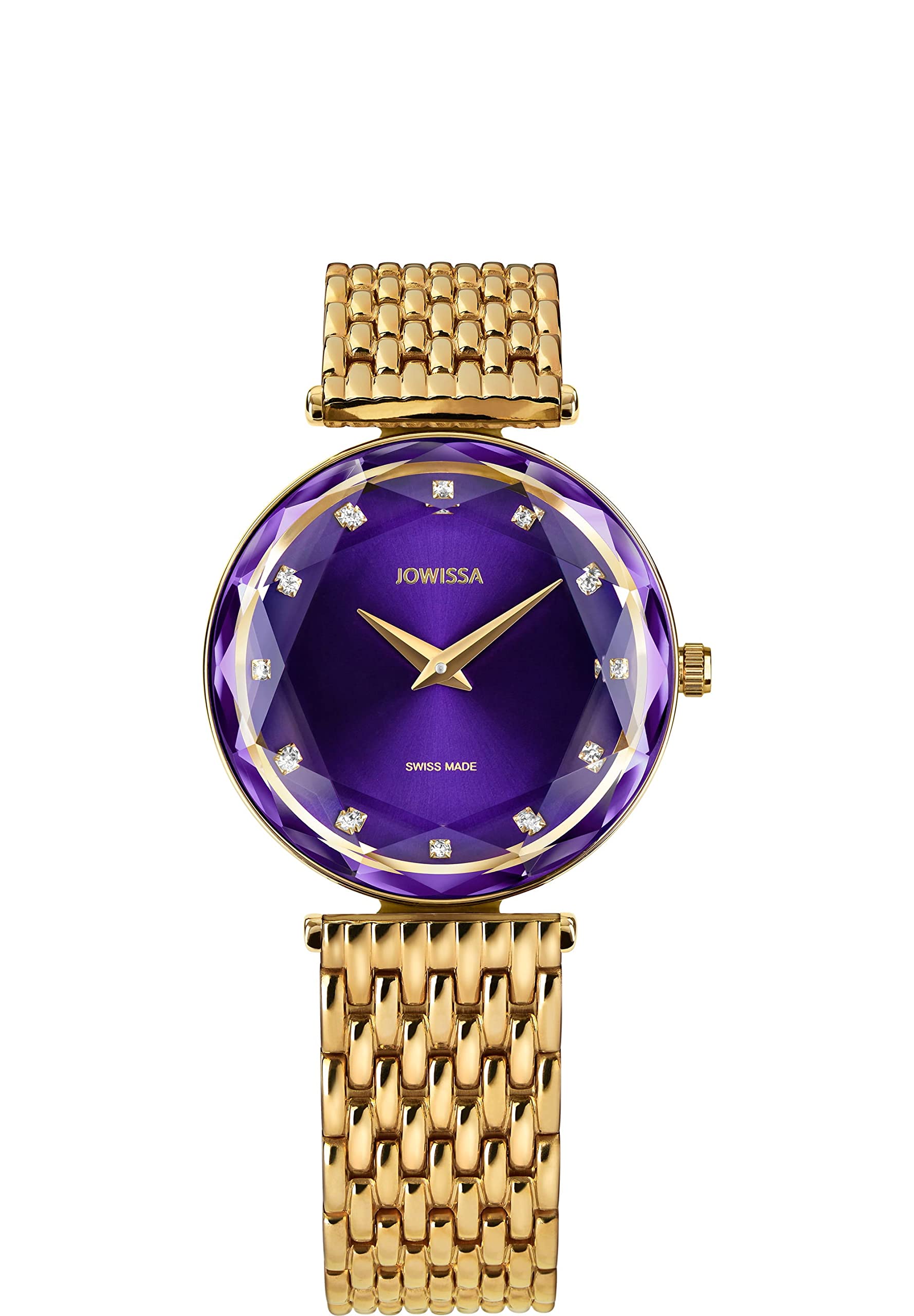  JOWISSA Violett/Gold Facet Brilliant Schweizer Damenuhr J5.759.M für-businesswoman-stilvoll-stolze-Empfang
| JOWISSA Vi