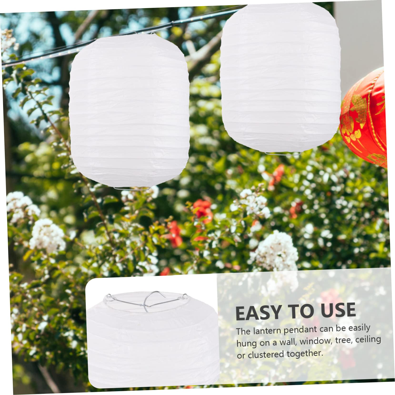 20pezzi Pieghere Per Decorazione Lanterns Giapponesi Per Facile Appendere e Accogliente Per Matrimonio e Compleanno