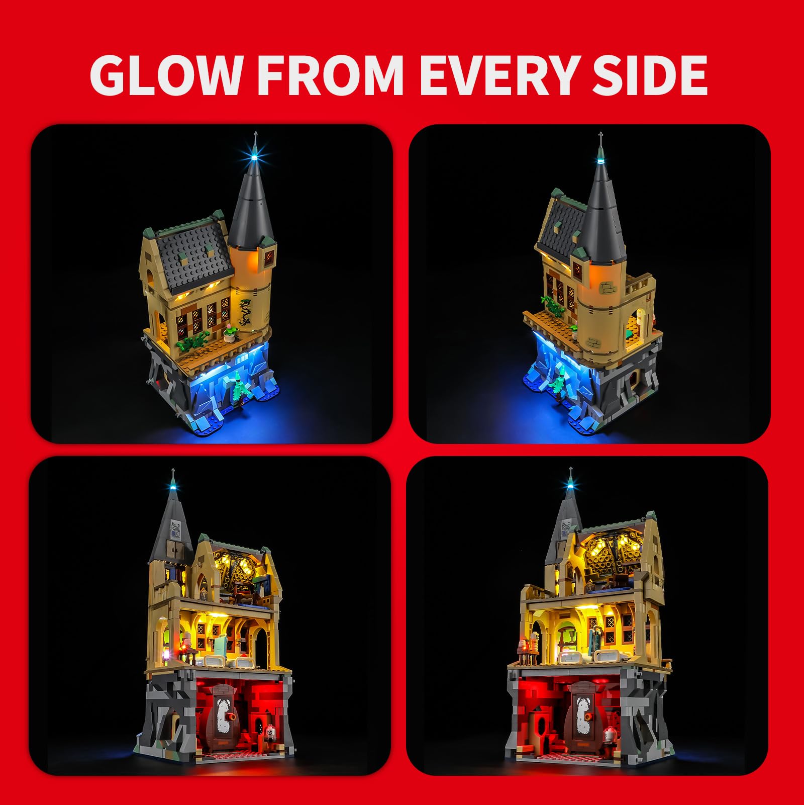 BRIKSMAX 2.0 Light Kit Compatible with Lego Harry Potter Hogwarts Castle: Hospital Wing 76463 Building Sets- Original LED Lighting Kits (Accessories Only) for Display Gifts & Collectors - Image 3