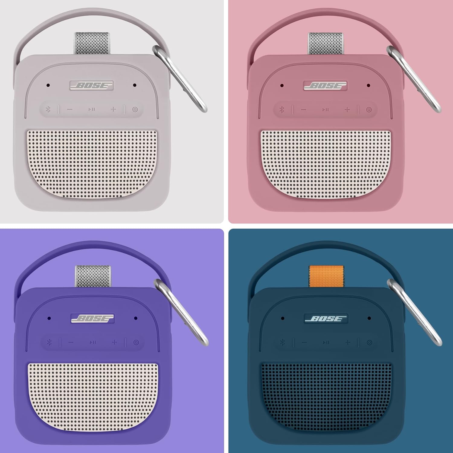 for Bose New SoundLink Micro 2nd Gen Bluetooth Speaker Silicone Cover(Twilight Blue) - Image 8