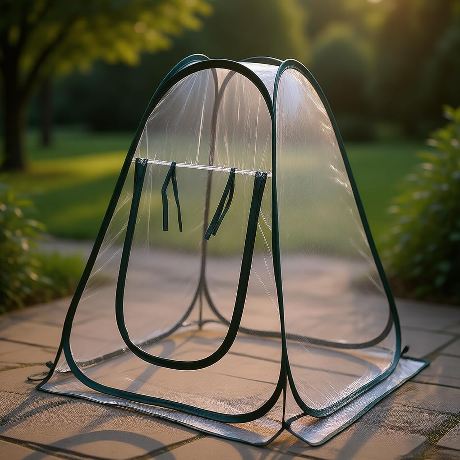 ordinarYone Portable Foldable Transparents Greenhouse Cover For Plant Cold Weather Protecti With Meshes And Reinforced Base