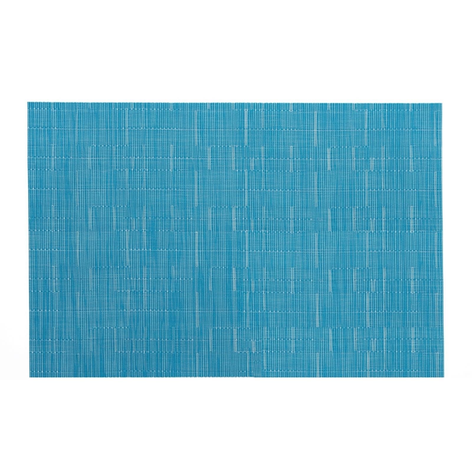 Set de table tissé bleu moderne 30x45cm tapis de table rectangulaire rayé cuisine