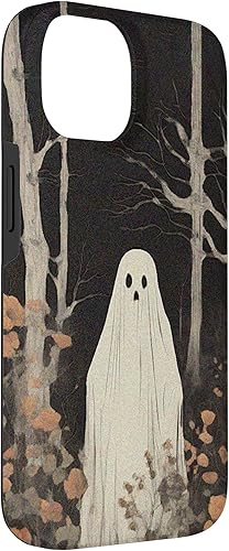 Miniatura 6 de Funda para iPhone 1212 Pro, diseño floral vintage con diseño de fantasmas de Halloween