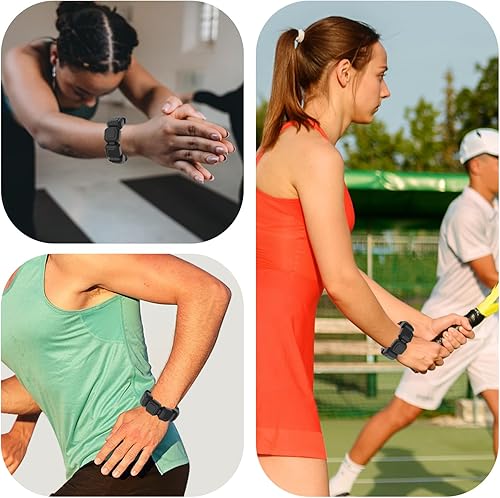 Miniatura 6 de Mingmc Juego de 2 pesas ajustables para muñeca y tobillo para yoga, baile, correr, caminar, entrenamiento, barras, pilates, cardio, aeróbicos, pesas