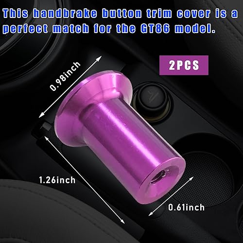 Miniatura 8 de 2 botones de deriva para pomo de giro, cubierta de emergencia de freno electrónico de aluminio para freno de mano, botón de bloqueo de palanca