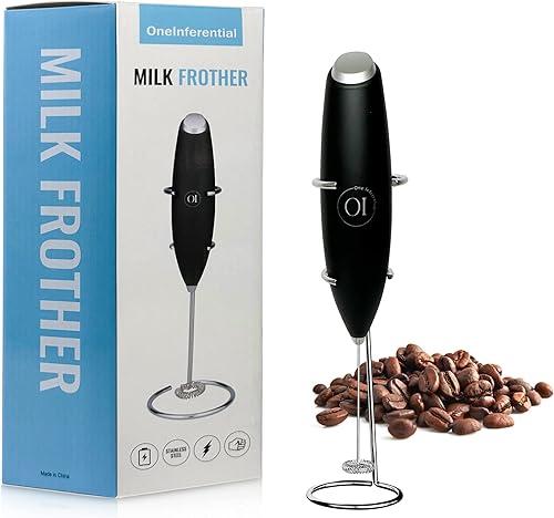 Espumador de leche de mano batidor de bebidas de mano de alta potencia batidor de café de acero inoxidable espumador para café capuchino matcha