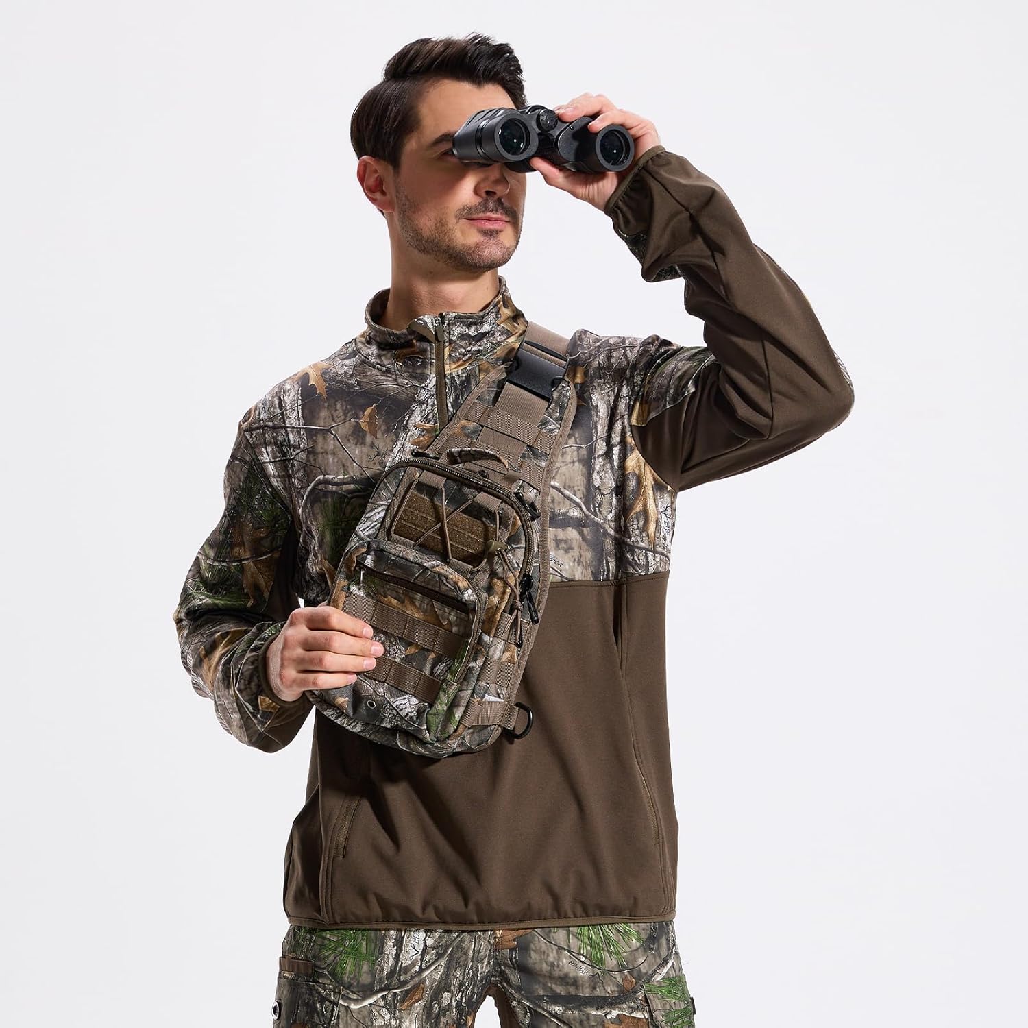 LOOGU Hunting Hoodies for Men Fleece Lining Performance Insulation Pullover Camo Hoodie