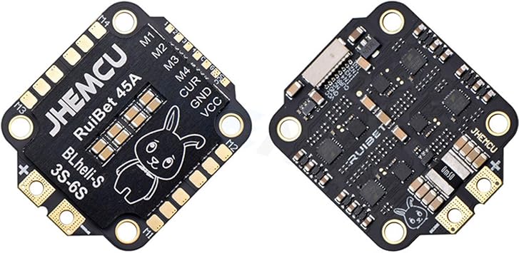 Upgraded JHEMCU RuiBet 45A/55A BLHELI_S Dshot600 3-6S Brushless 4in1 ESC 30X30mm For FPV Flight Controller Jhemcu