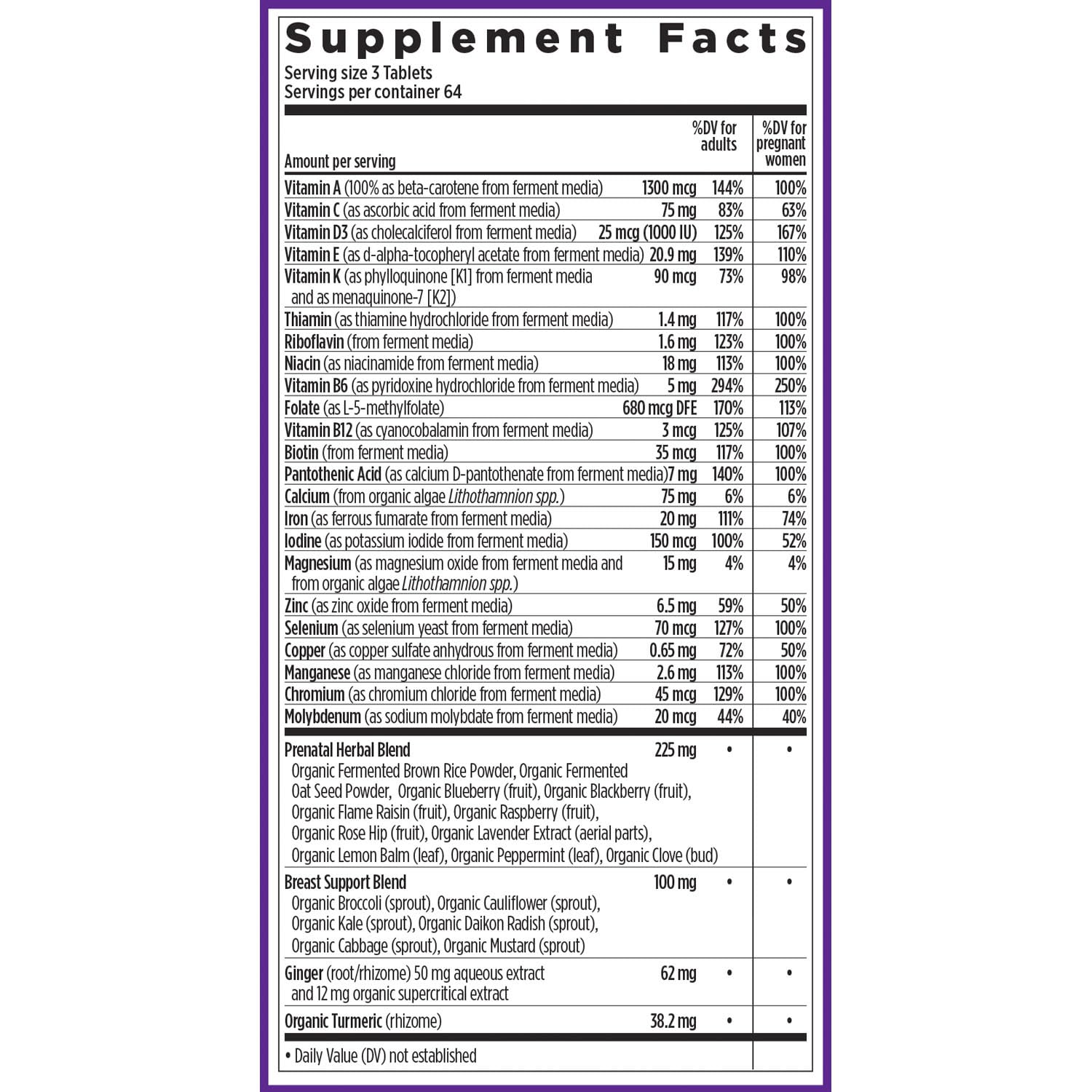 New Chapter Advanced Perfect Prenatal Vitamins, 192 Count — Amazon image 7